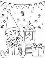 Elves Coloring Sheets sketch template