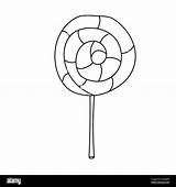 Lollipop Coloring Page sketch template