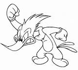 Woody Woodpecker Very Angry Coloring Page  Free Printable Pages sketch template
