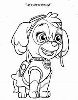 Paw Patrol Skye Coloring Sky Pages Colouring Sheets Print Para Colorear  sketch template