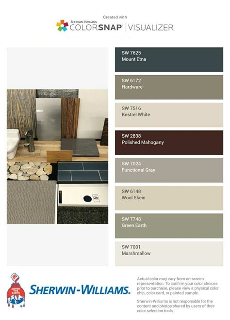 I just created this color palette with the Sherwin-Williams ColorSnap ...