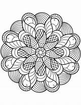 Flower Mandala Sketch Coloring Page sketch template