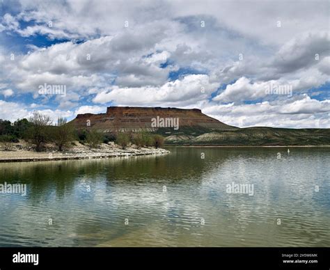 Scene from the Sweetwater County, Wyoming, portion of the Flaming Gorge ...