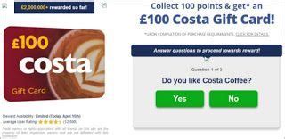 Get £100 to Spend at Costa! | Coffee gifts card, Amazon gift card free ...