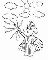Sheriff Labrador Coloring Page sketch template