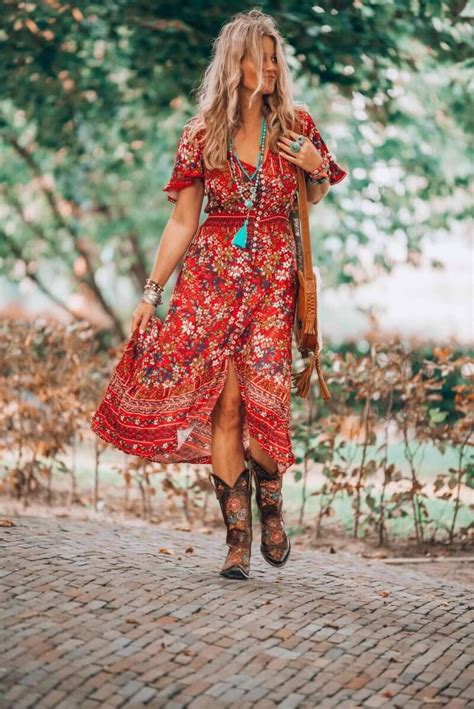 That fabulous red dress bohemian style that has got everybody talking | Bohemian style dresses ...