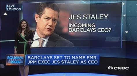 Barclays to name Jes Staley CEO