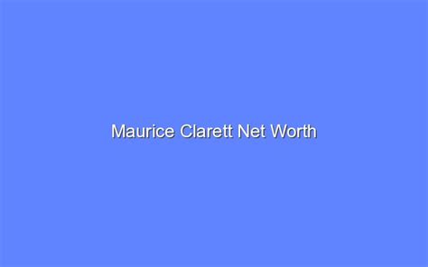 Maurice Clarett Net Worth - Bologny