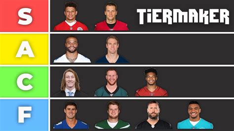 Ranking EVERY NFL QB | NFL Quarterback TIER LIST - YouTube