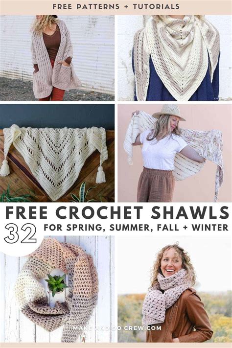 32 Easy, Free Crochet Shawl and Wrap Patterns