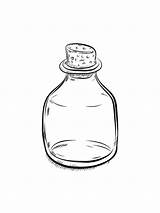 Bottle coloring pages sketch template