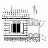 Roof Coloring Pages Sketch Page sketch template