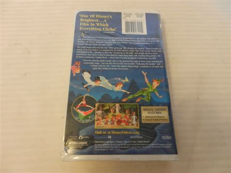 Peter Pan (VHS, 2002) Walt Disney's Special Edition Clam Shell - VHS Tapes