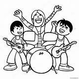 Rock Band Coloring Page 20062 15850 sketch template