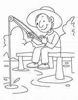 Gone Fishing Coloring Sheets Pages sketch template