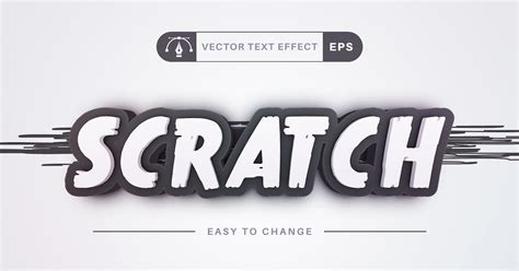 Scratch - Editable Text Effect, Font Style, Layer Styles Including ...