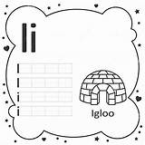 Coloring Alphabet Tracing Letters Igloo Stock Illustration  sketch template