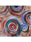 Colorful Circles, Abstract Acrylic Painting for Sale SOAAP0325346NH | SOA ARTS