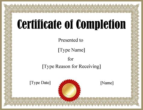 FREE Certificate Template Word | Instant Download