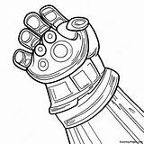 Thanos With Infinity Gauntlet Coloring Page  Pagescom sketch template