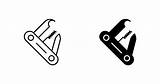 Swiss Army Knife Vector Icon 24412880 Art At Vecteezy sketch template