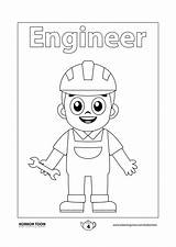 Engineer Coloring Page sketch template