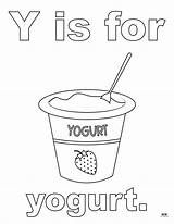 Yogurt Coloring Page sketch template
