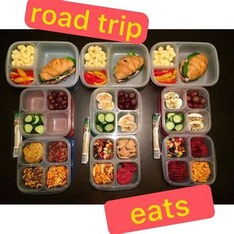 Eats. For the road 👍🏻😃#easylunchboxes #snackbox #healthy #snacks #roadt ...