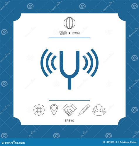 Tuning fork icon stock vector. Illustration of culture - 118956311