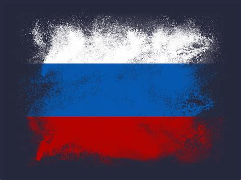 Russia flag Digital Art by PsychoShadow ART | Pixels