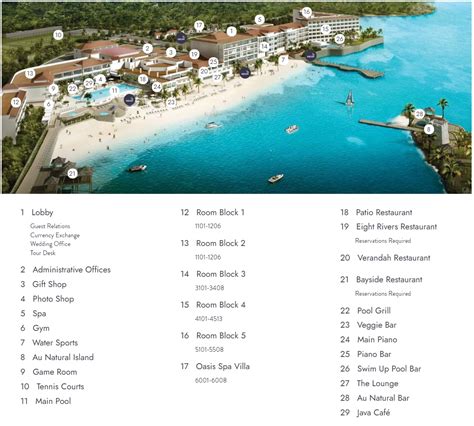 Resort Map | Couples Tower Isle | Ocho Rios, Jamaica