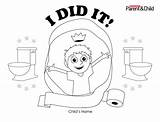 Potty Training Coloring Pages sketch template