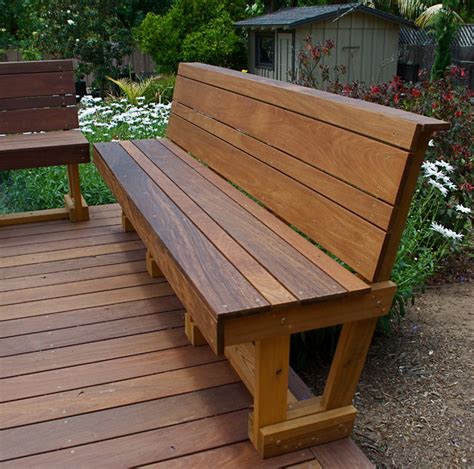 Ipe Hardwood Bench - Modern - Outdoor Benches - San Diego - by SD Independent Construction