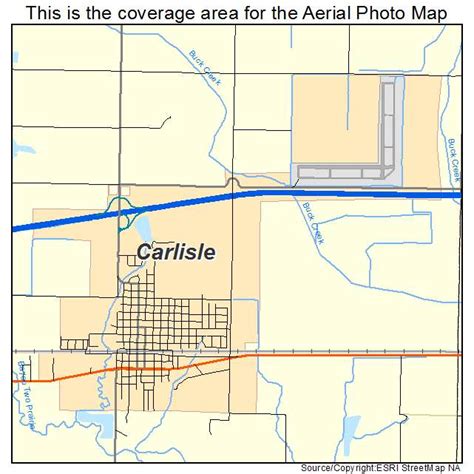 Aerial Photography Map of Carlisle, AR Arkansas