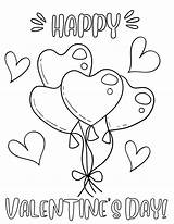 Happy Valentines Day Coloring Pages Free Printable sketch template