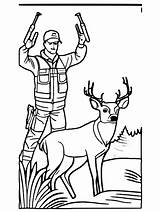 Deer Hunting Coloring Pages · Creative Fabrica sketch template