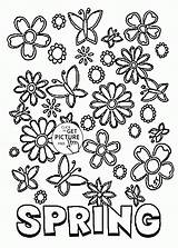 Free Printable Spring Coloring Sheets sketch template