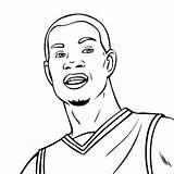 Kevin Durant Coloring Pages Printable sketch template
