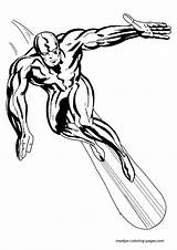 Silver Surfer coloring pages sketch template