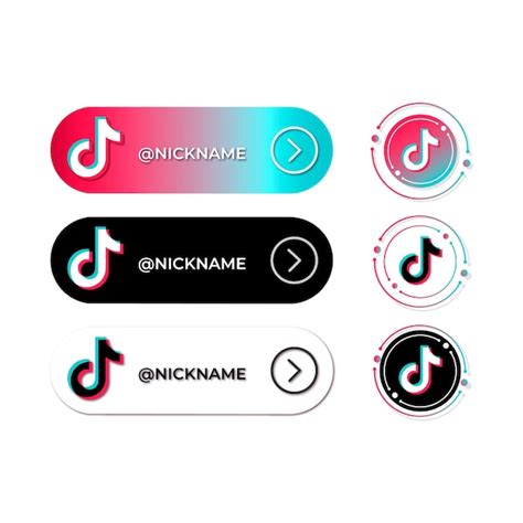 Premium Vector | Tiktok logo collection