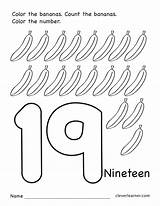 Number 19 Coloring Page At Free Printable Colorings  Images And Photos sketch template