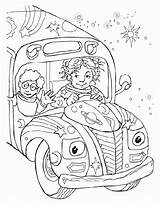 Free Magic School Bus Coloring Pages sketch template