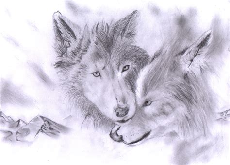 Wolf Mates Drawing 6 by OutcastTherianthrope on DeviantArt
