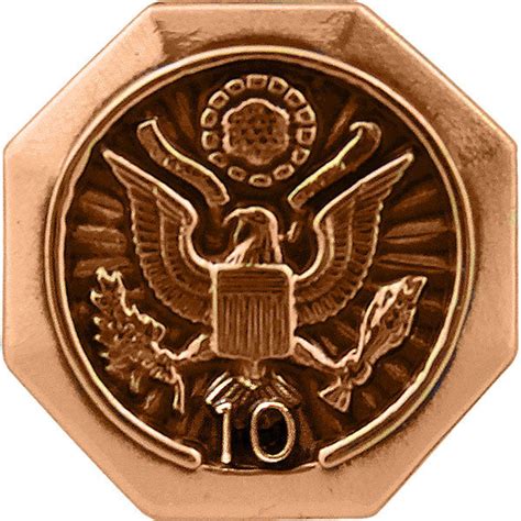 10-Year Federal Length of Service Lapel Pin | USAMM