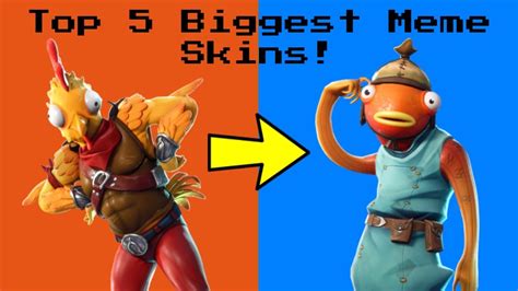 Top 5 *BIGGEST MEME SKINS* In Fortnite Season 7! - YouTube