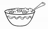 cereal bowl coloring Page  Clip Art Library sketch template