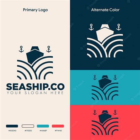 Premium Vector | Simple minimalist ocean boat ship logo design