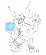Naruto Nine Tails Form Coloring Page Pages sketch template