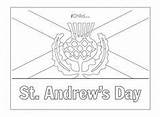 St Andrews Day Ukcoloring Pages Coloring sketch template