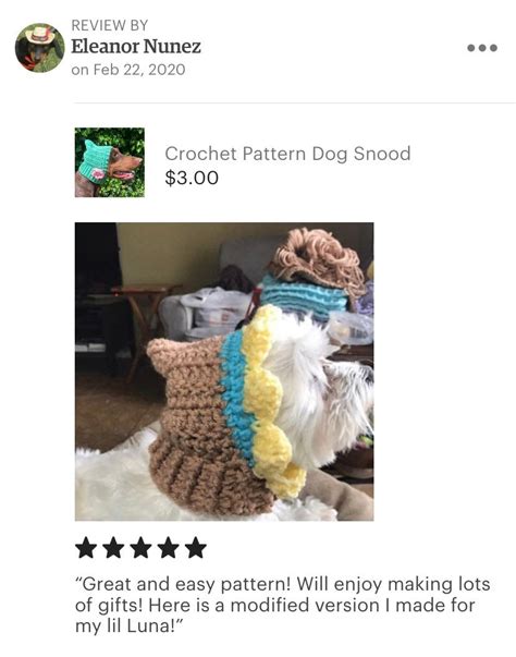 Crochet Pattern Dog Snood | Etsy